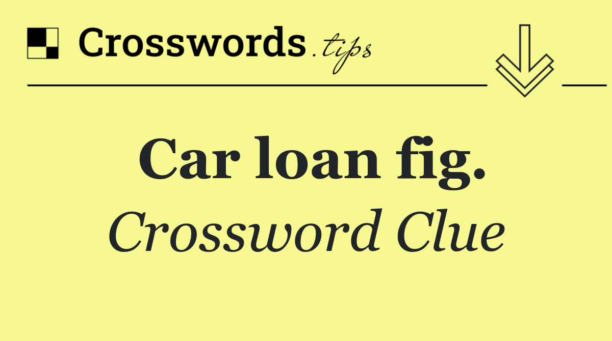 Car loan fig.