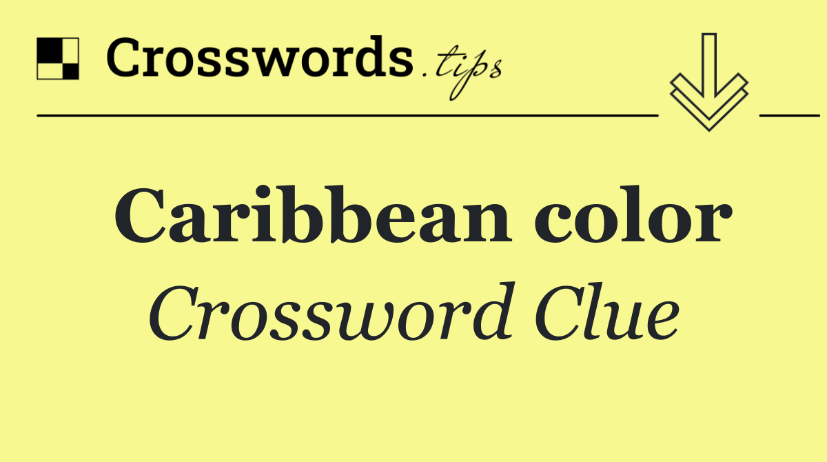 Caribbean color