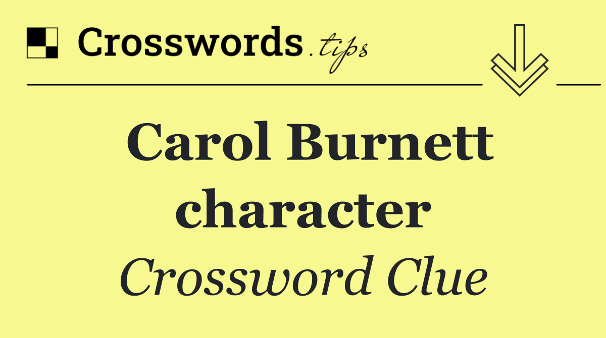 Carol Burnett character