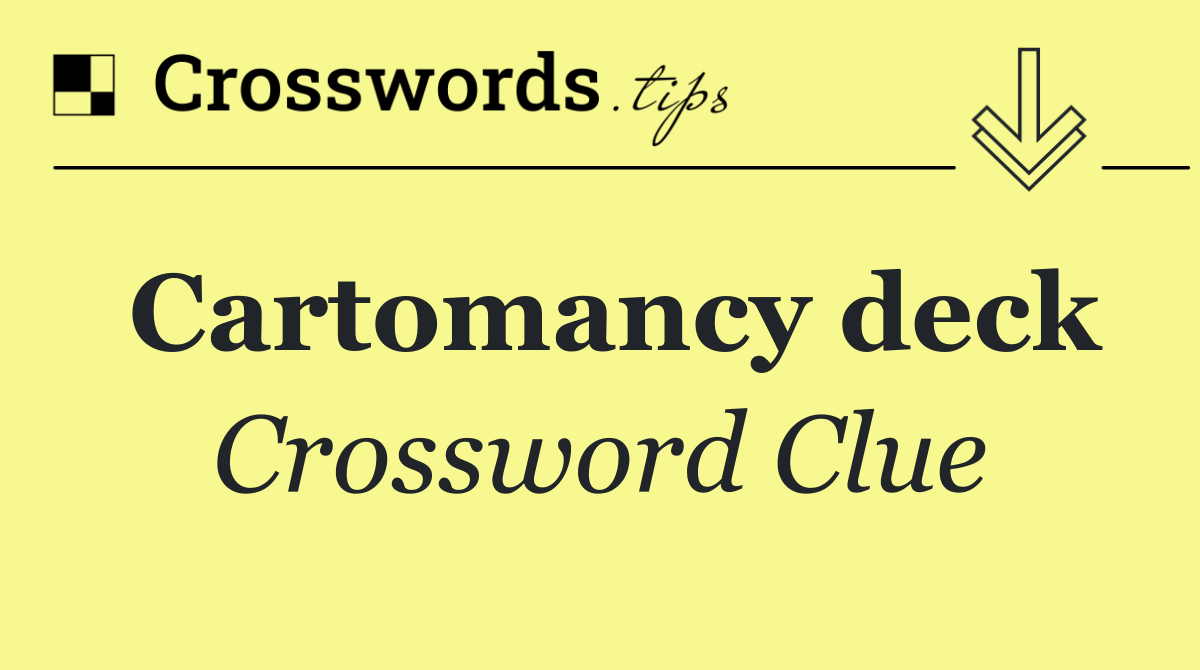Cartomancy deck