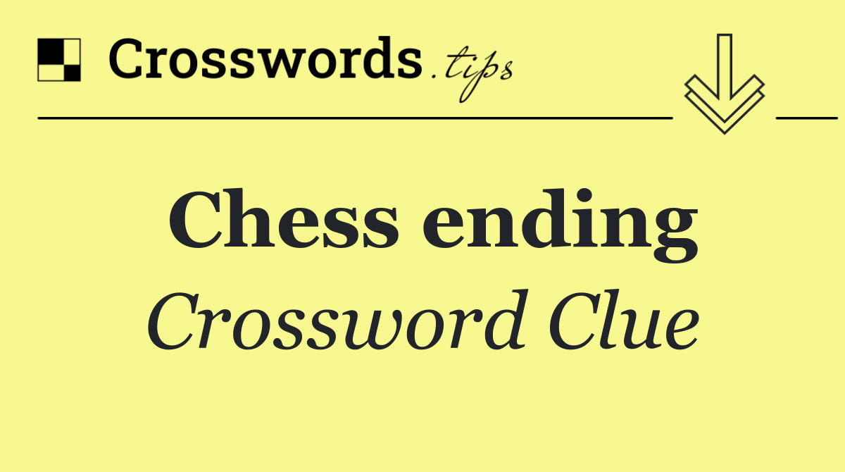 Chess ending