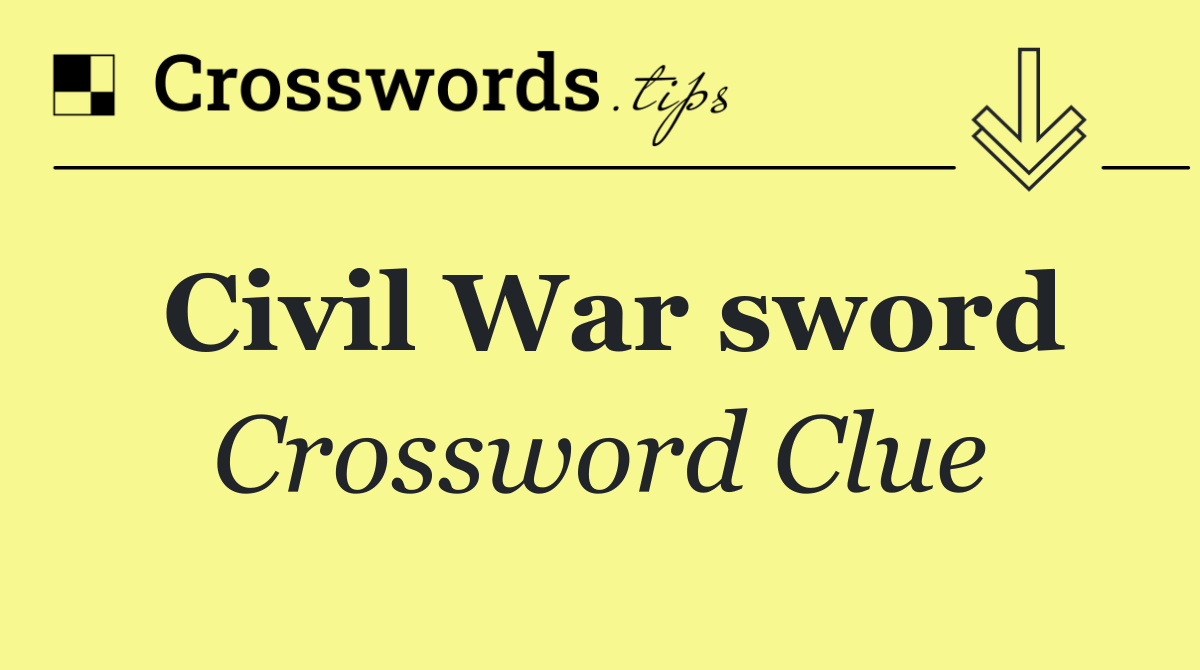 Civil War sword