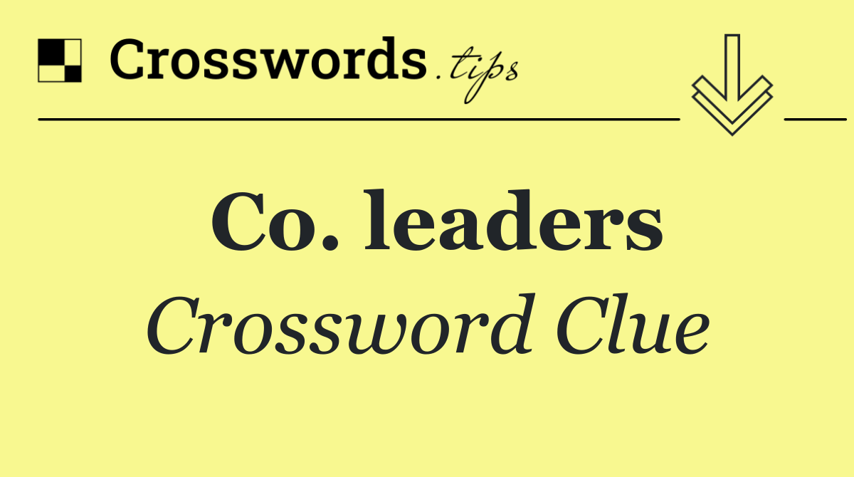 Co. leaders