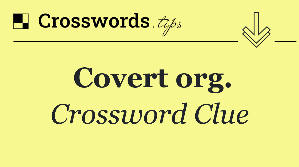 Covert org.