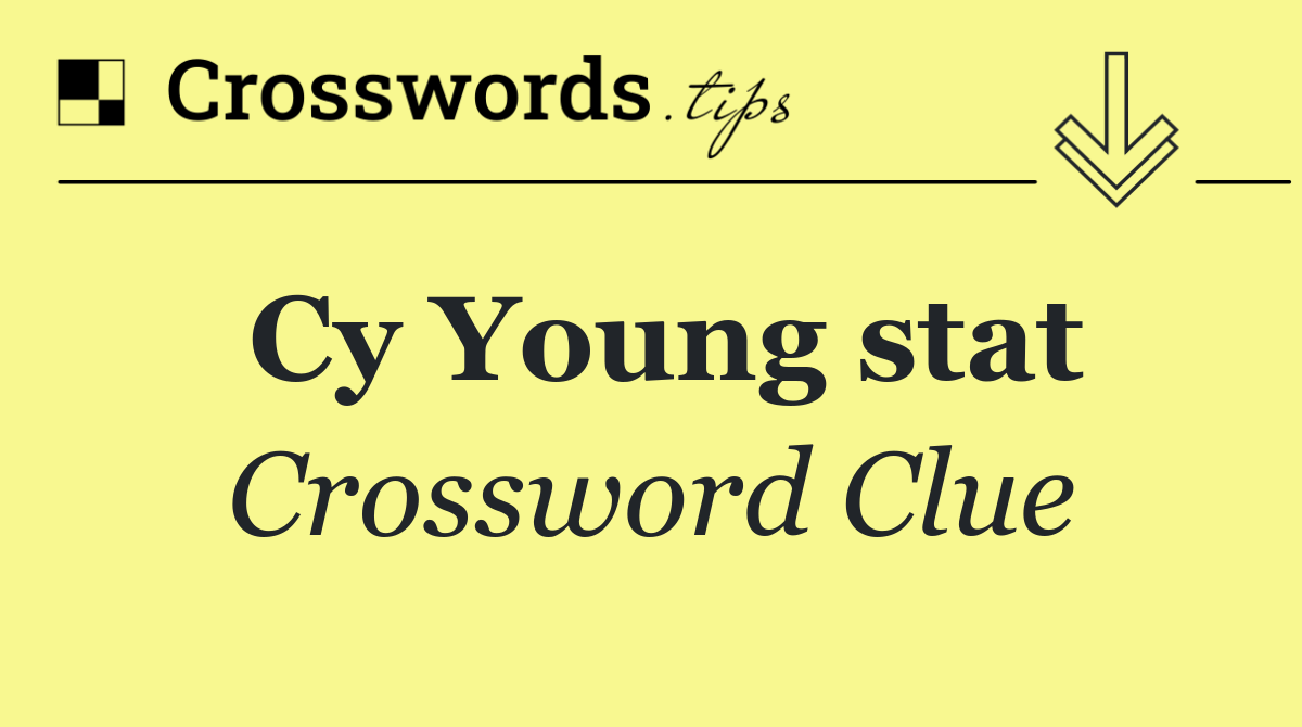 Cy Young stat