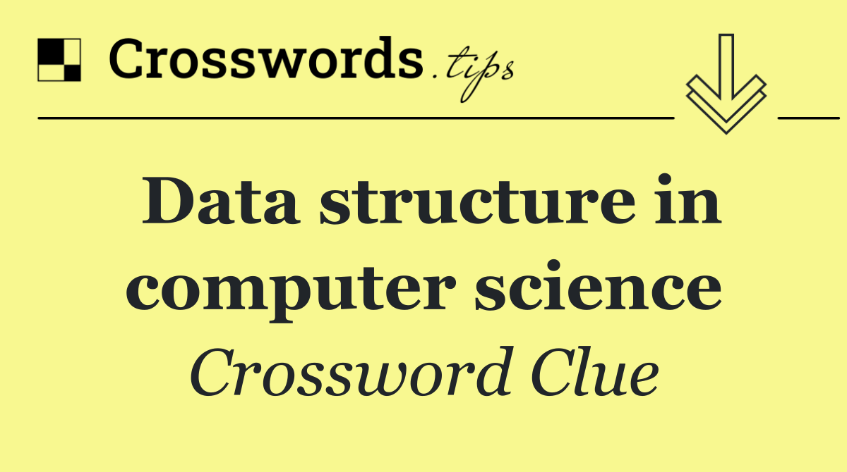Data structure in computer science