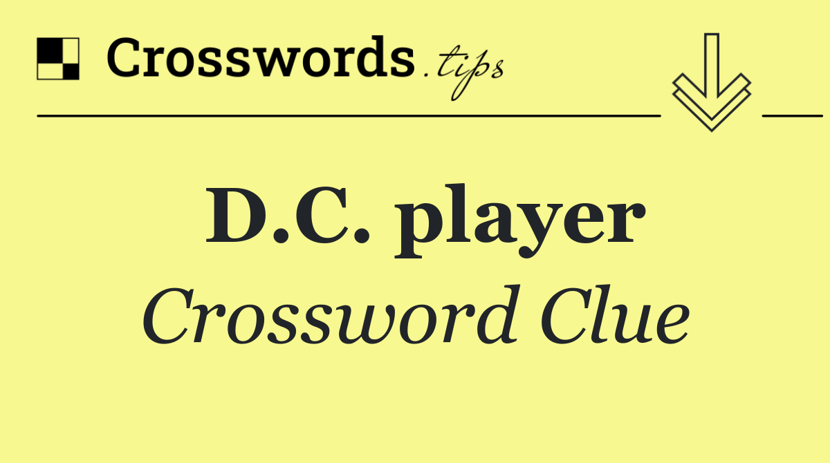 D.C. player