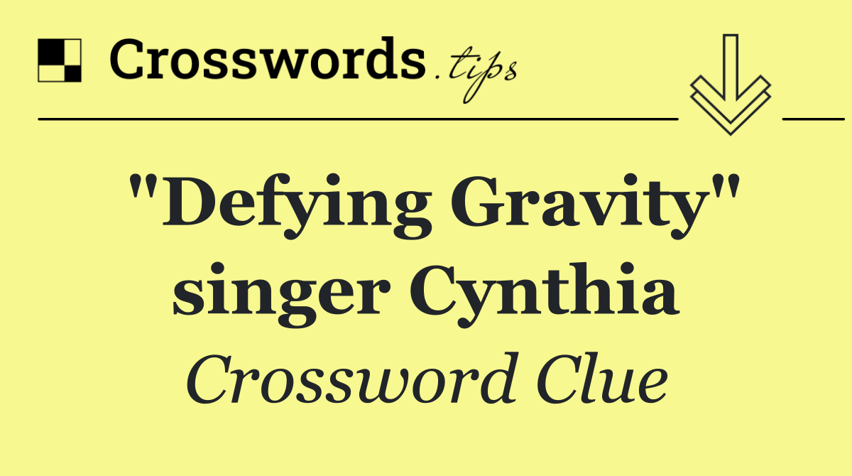 "Defying Gravity" singer Cynthia
