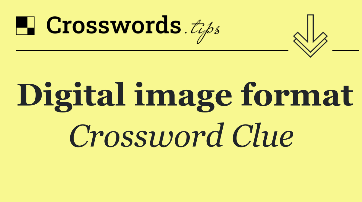 Digital image format
