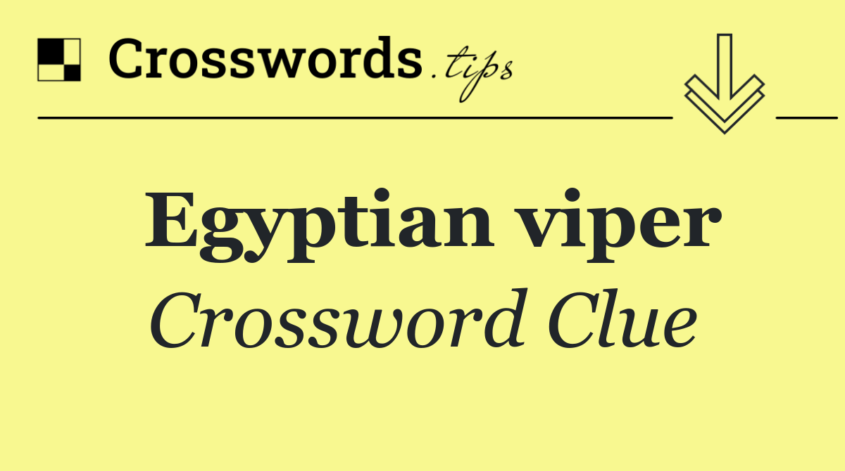 Egyptian viper