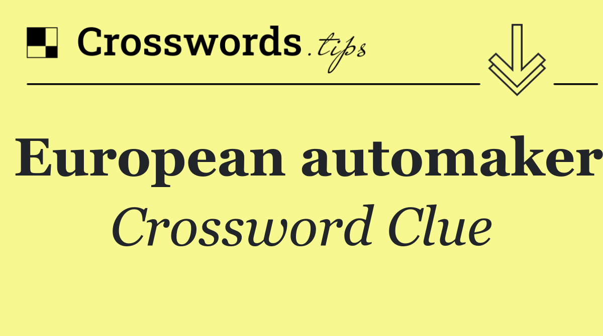 European automaker