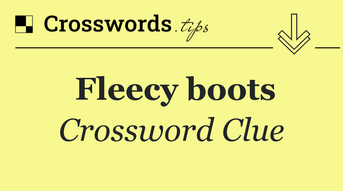 Fleecy boots