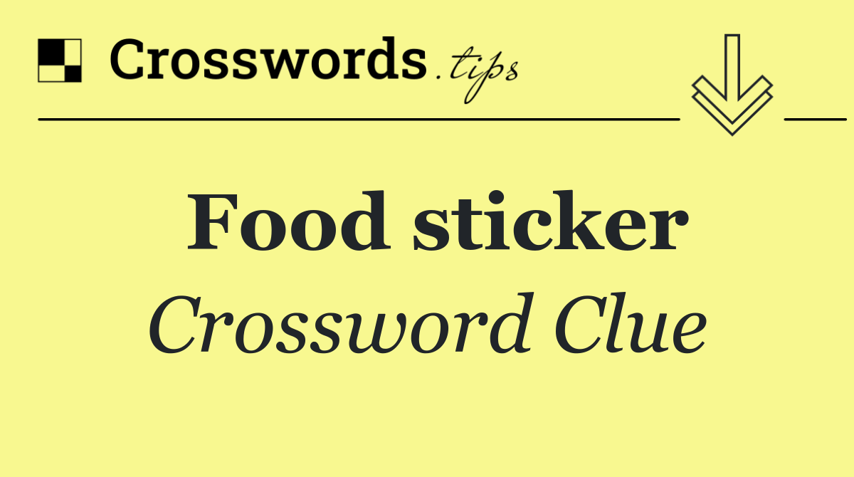 Food sticker