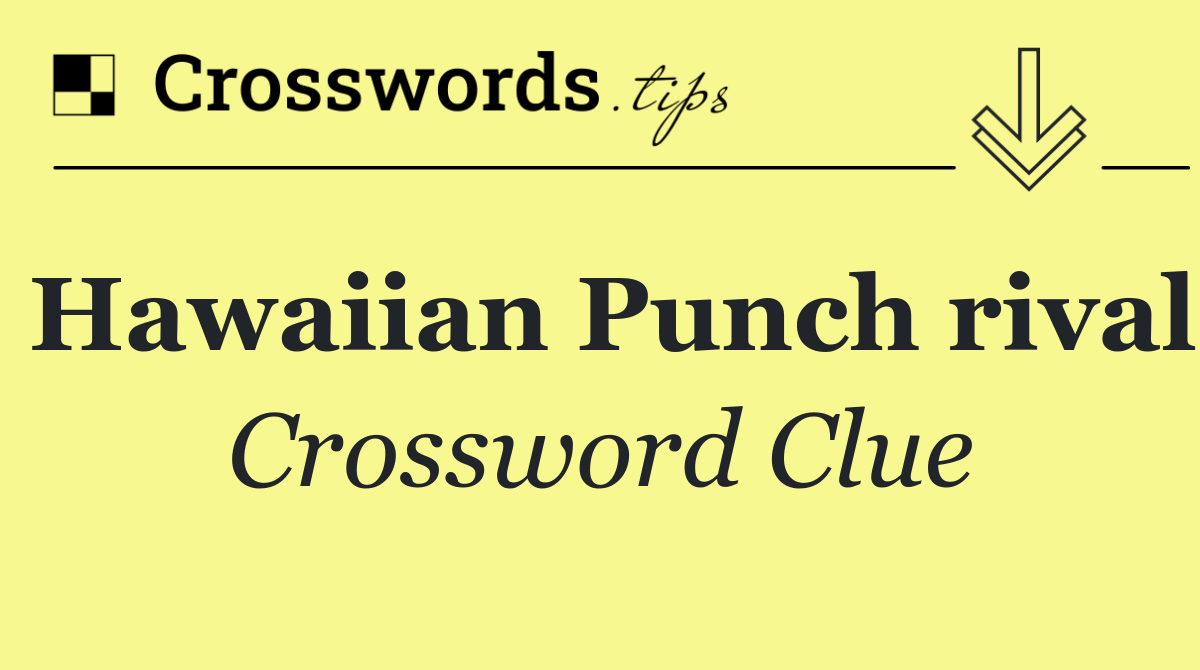 Hawaiian Punch rival