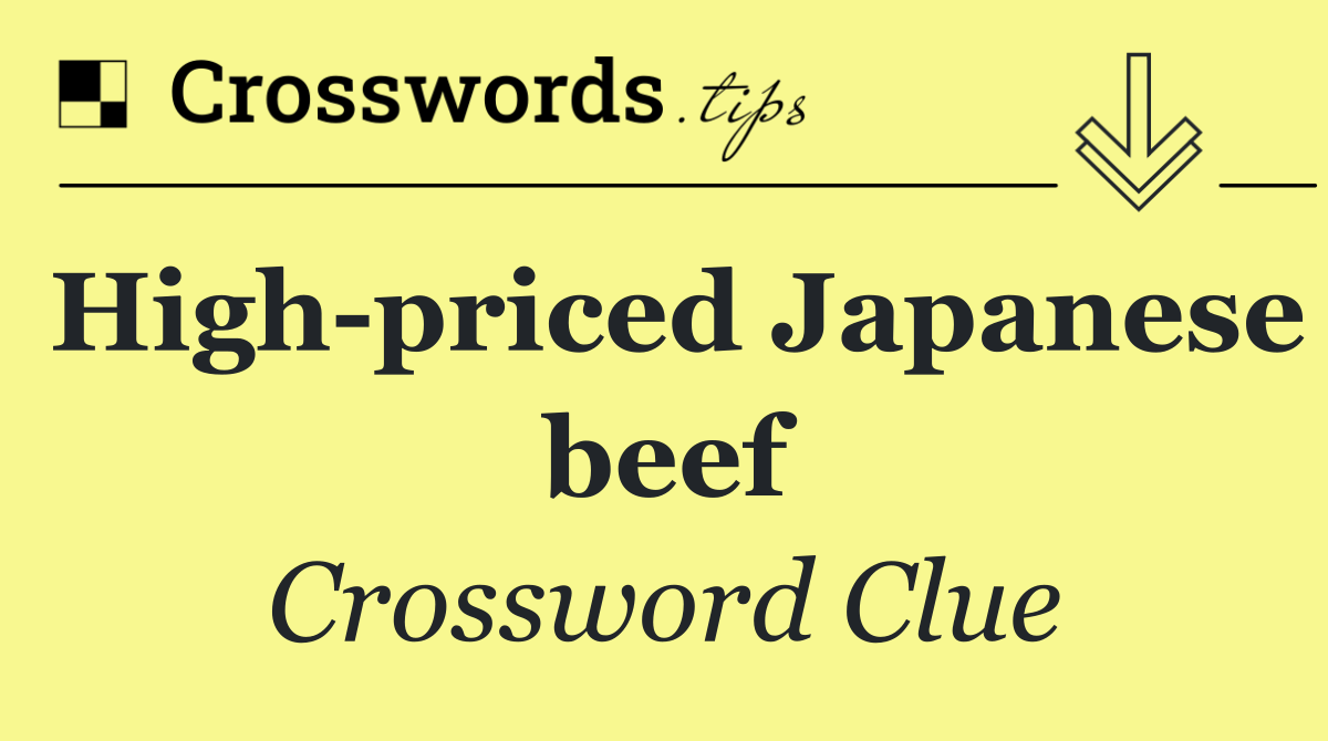 High priced Japanese beef