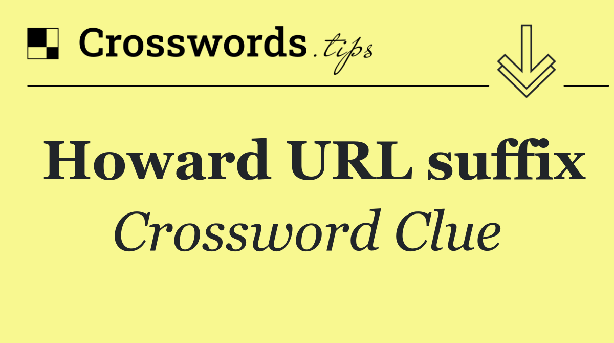 Howard URL suffix
