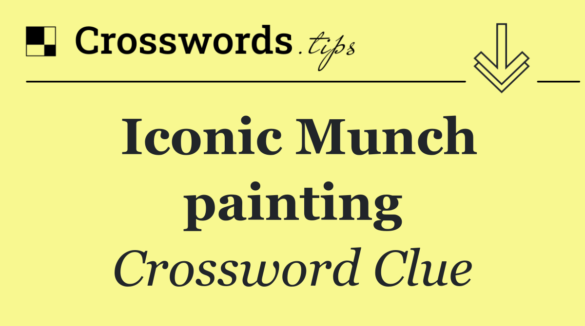 Iconic Munch painting