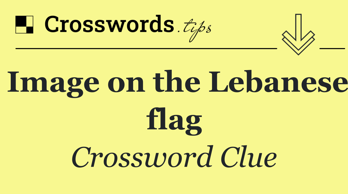 Image on the Lebanese flag