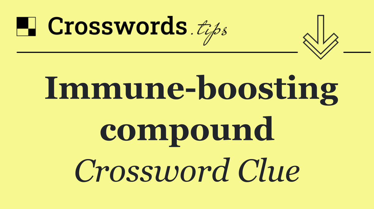Immune boosting compound