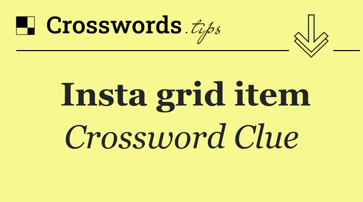 Insta grid item