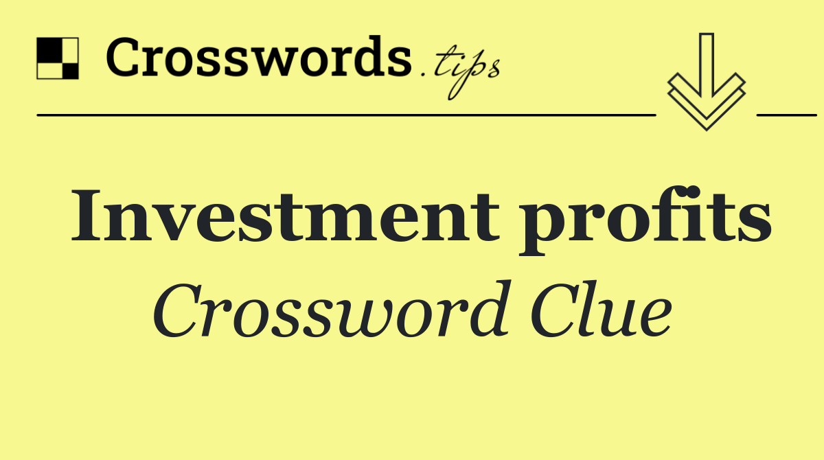 Investment profits