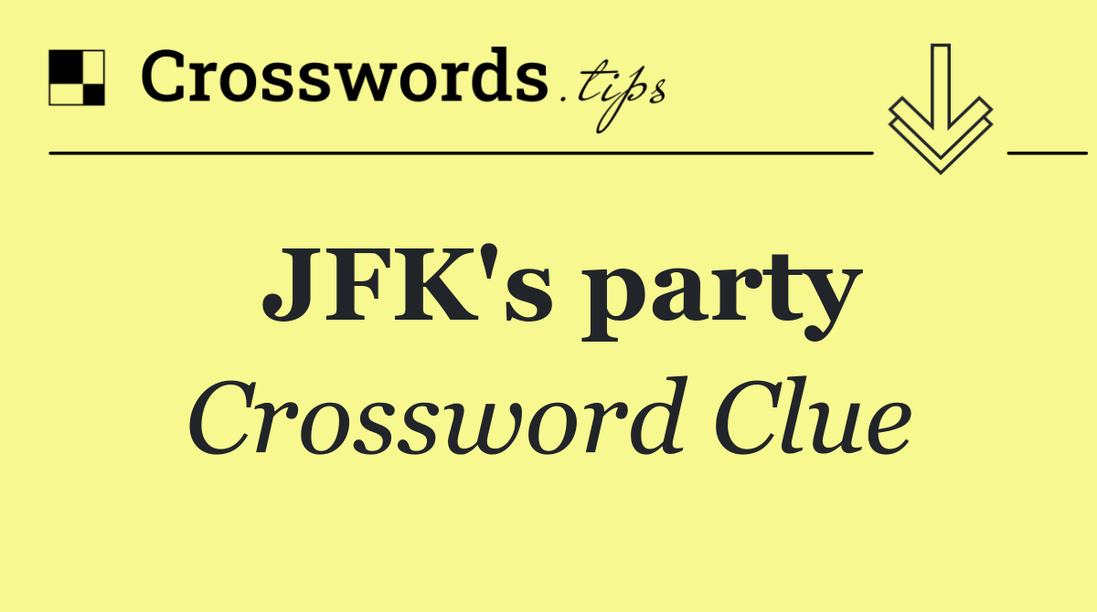 JFK's party