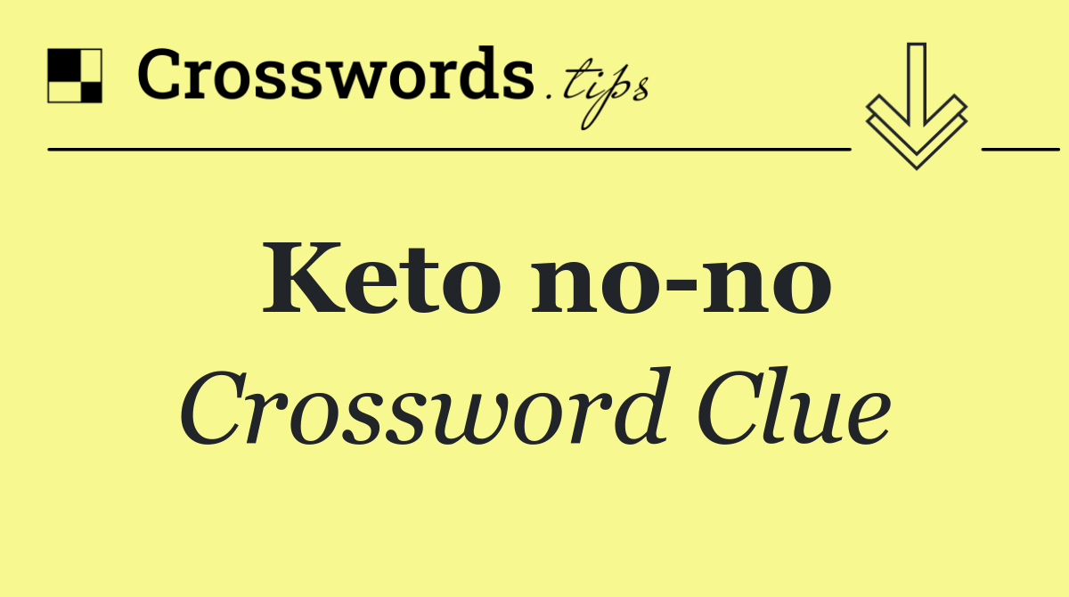 Keto no no