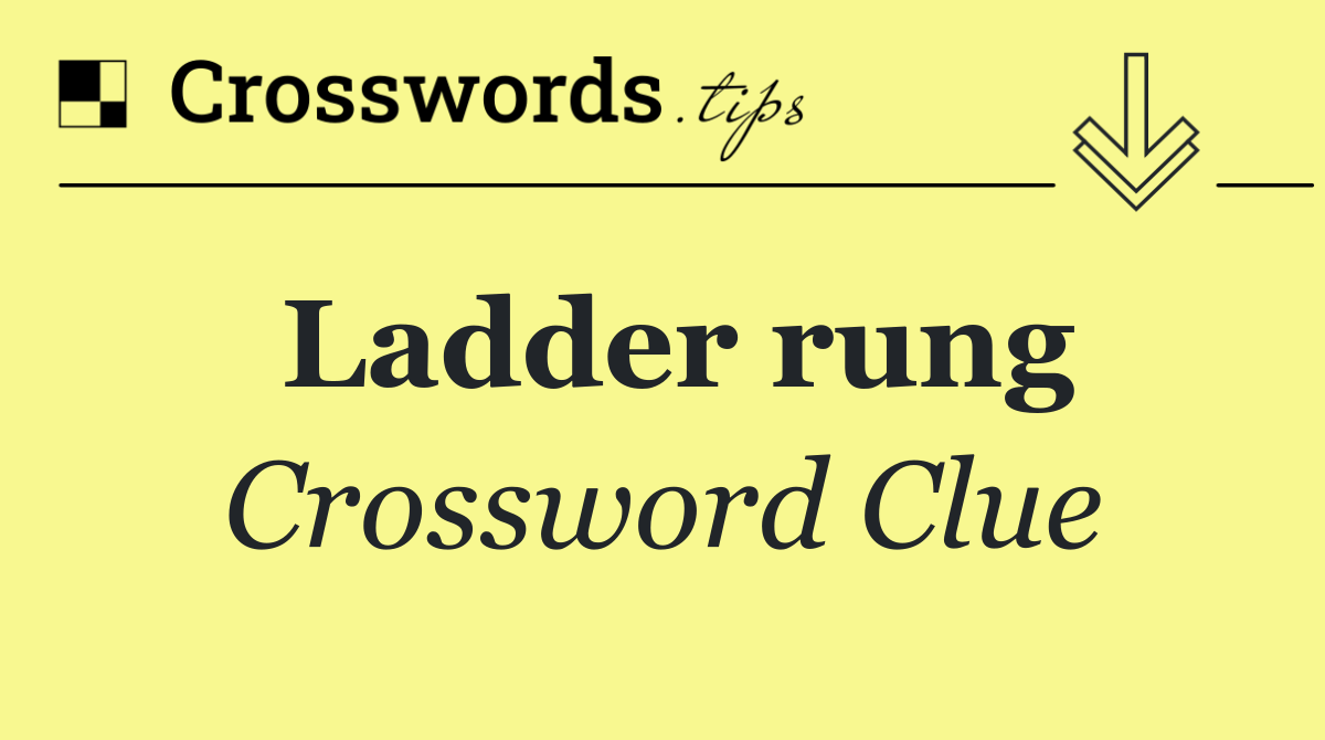 Ladder rung