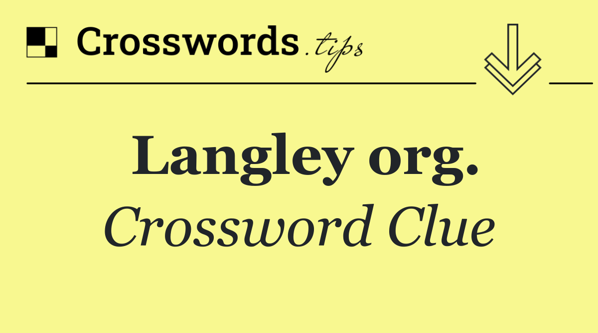 Langley org.