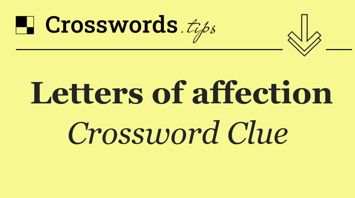 Letters of affection