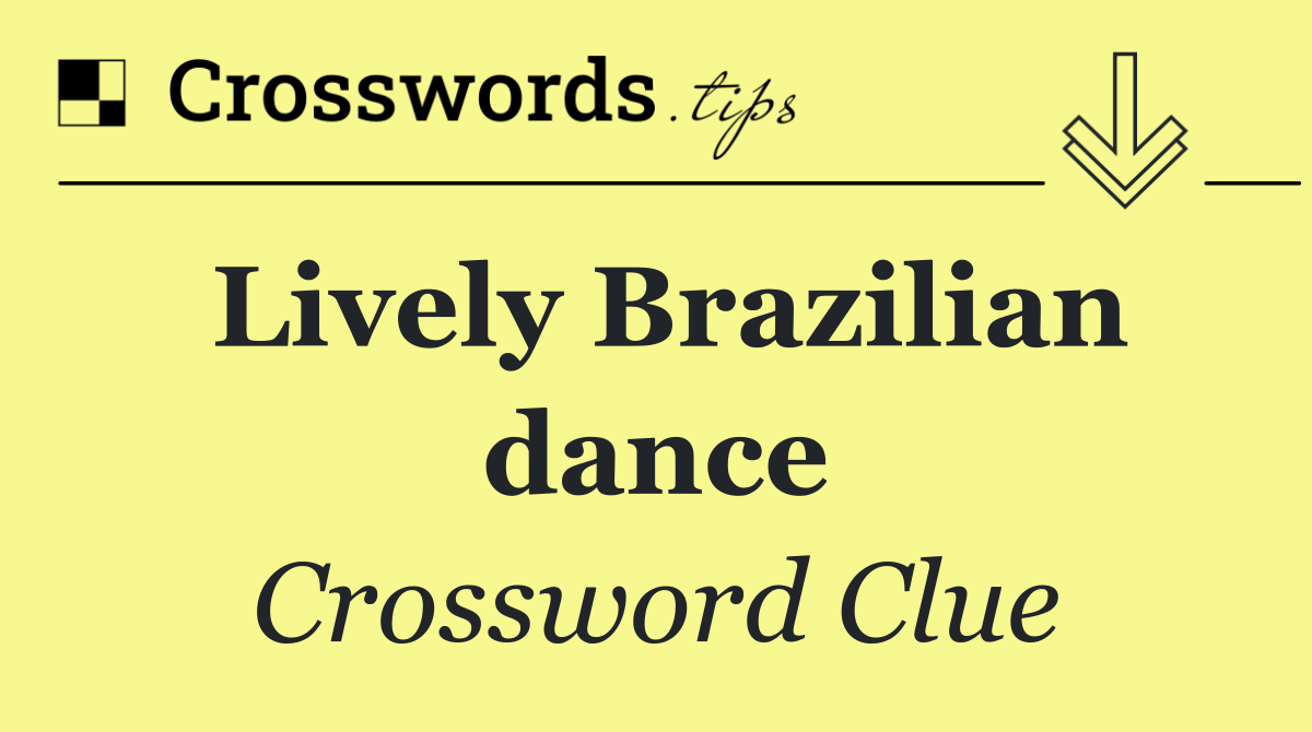 Lively Brazilian dance
