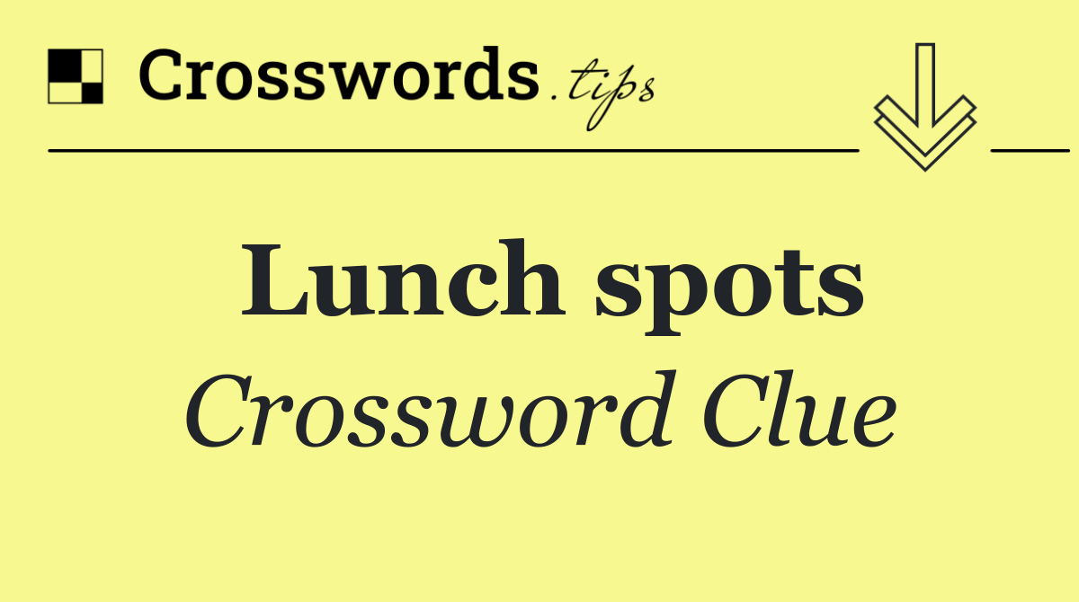Lunch spots