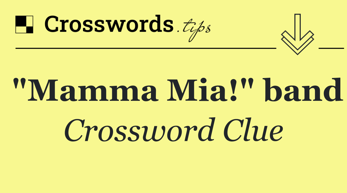 "Mamma Mia!" band
