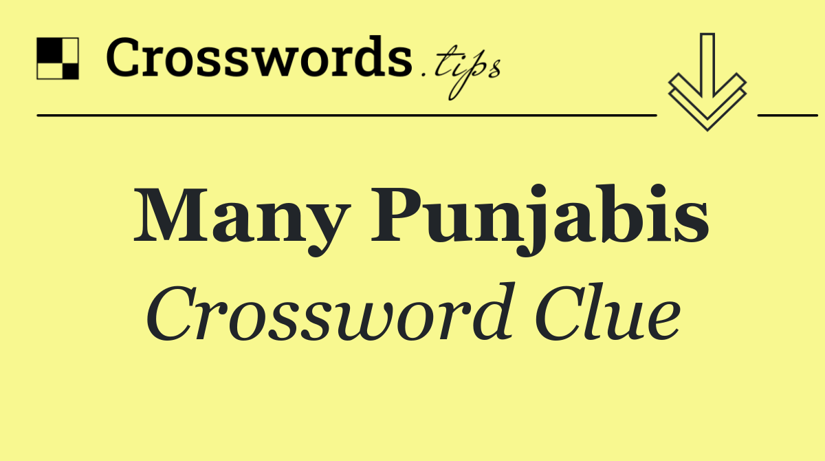 Many Punjabis