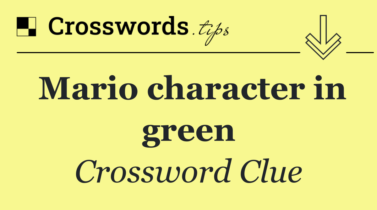 Mario character in green
