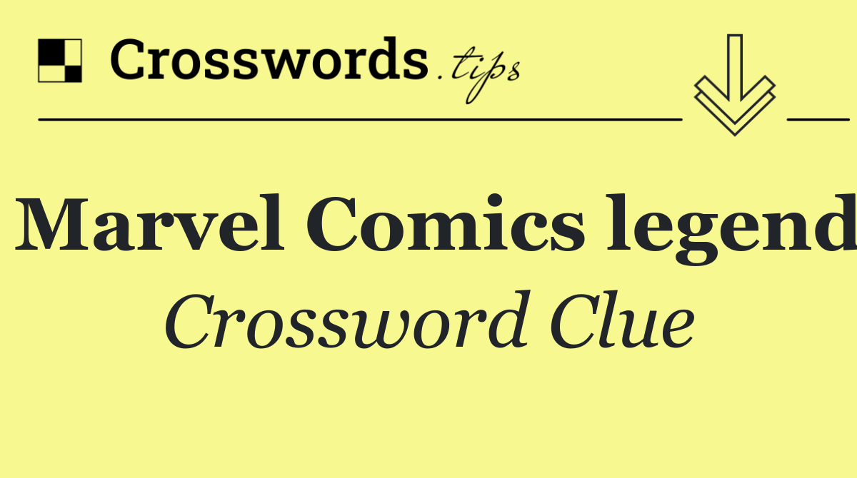 Marvel Comics legend