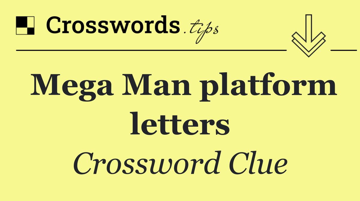 Mega Man platform letters
