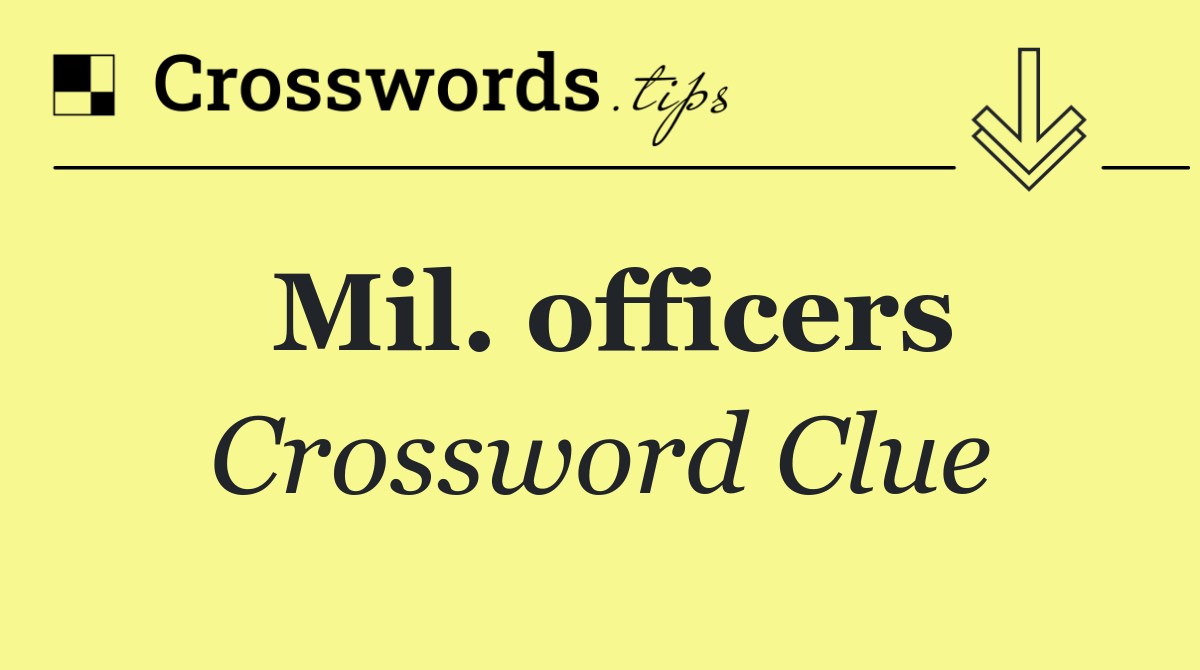 Mil. officers