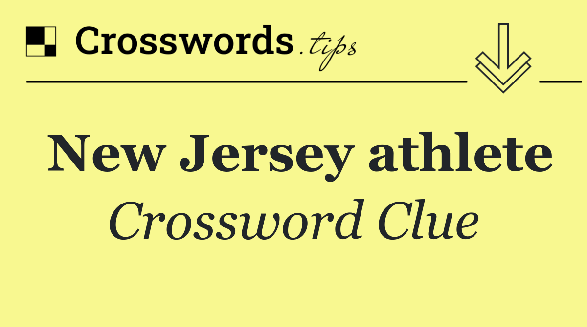 New Jersey athlete