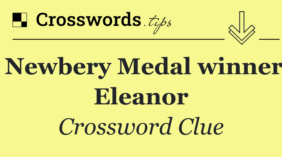 Newbery Medal winner Eleanor