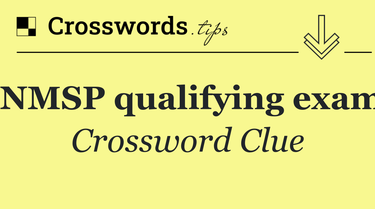NMSP qualifying exam