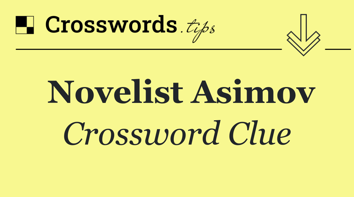 Novelist Asimov