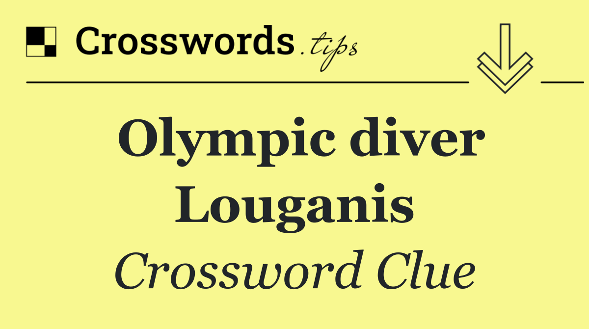 Olympic diver Louganis