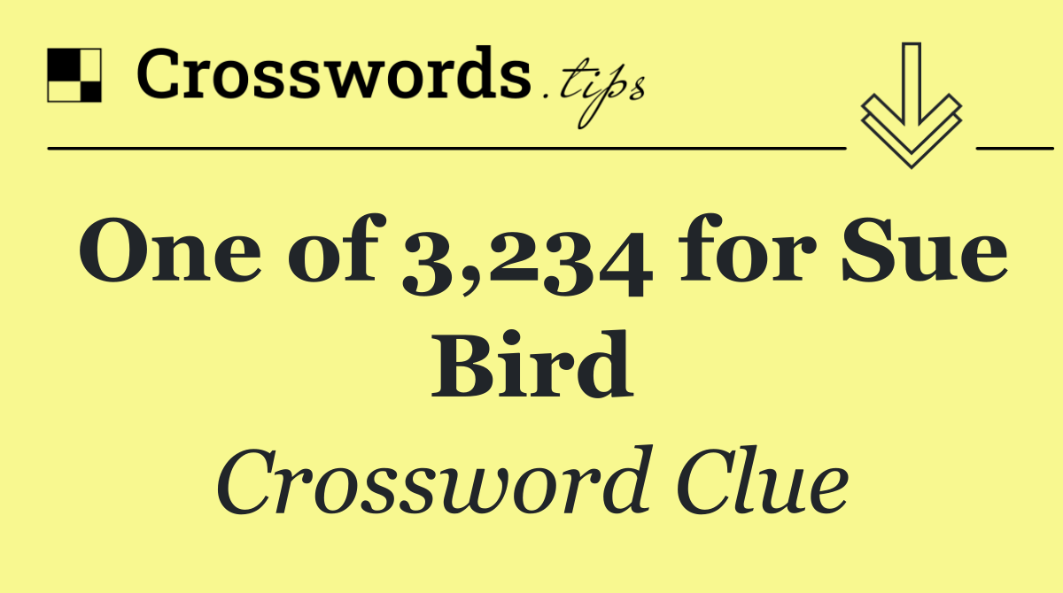 One of 3,234 for Sue Bird