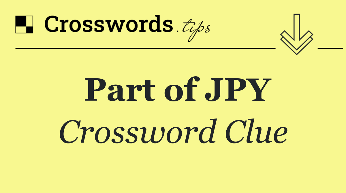 Part of JPY