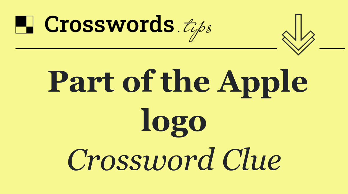 Part of the Apple logo