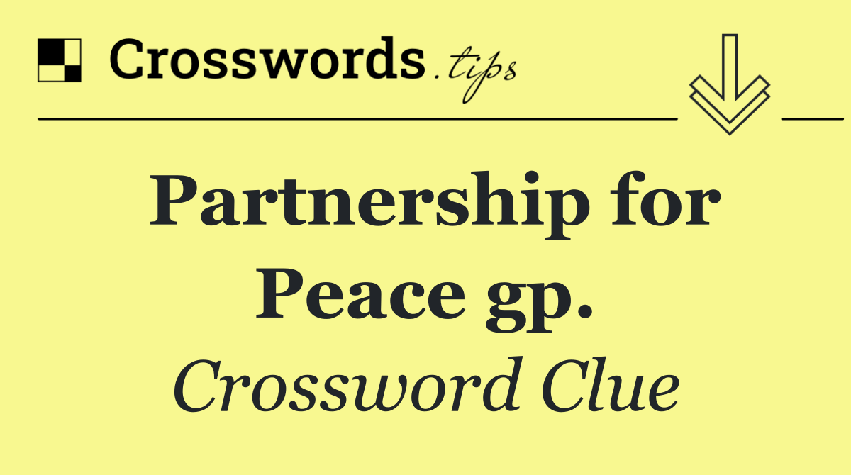 Partnership for Peace gp.