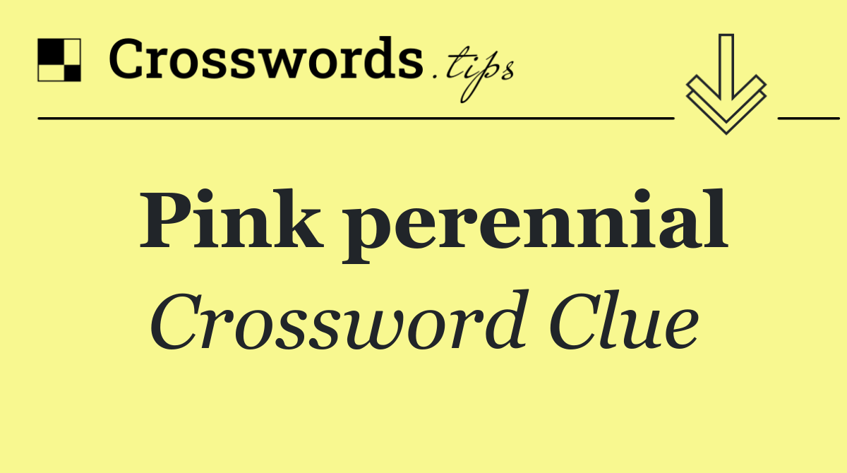 Pink perennial