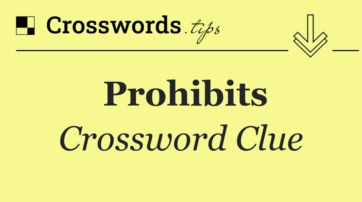 Prohibits