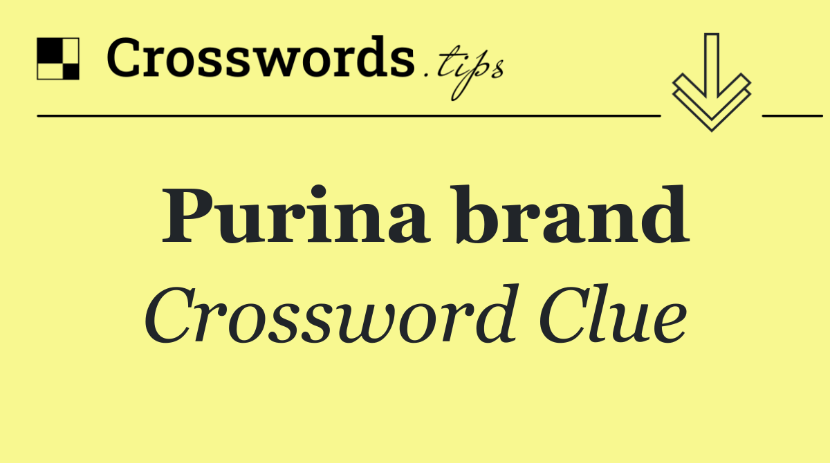 Purina brand